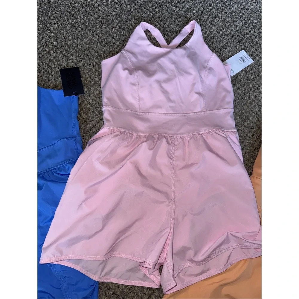 Lot Of 4 Girls Athletic Works Shorts Rompers XL 14/16